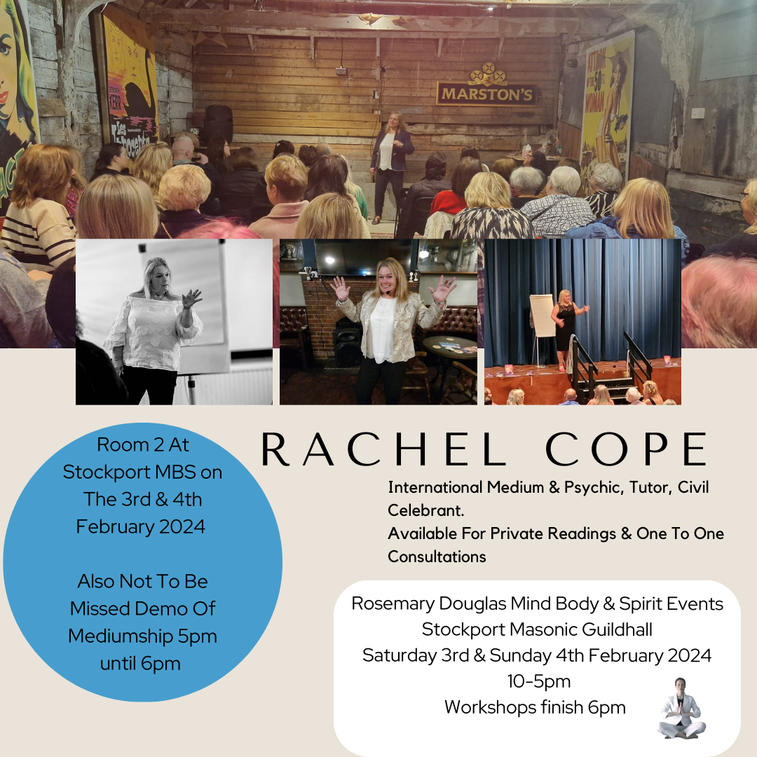 Rachel Cope Rosemary Douglas Mind Body Spirit Events